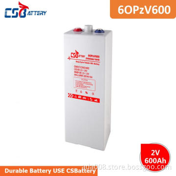 CSBattery 2VOPzV 600Ah Tubular  GEL Battery